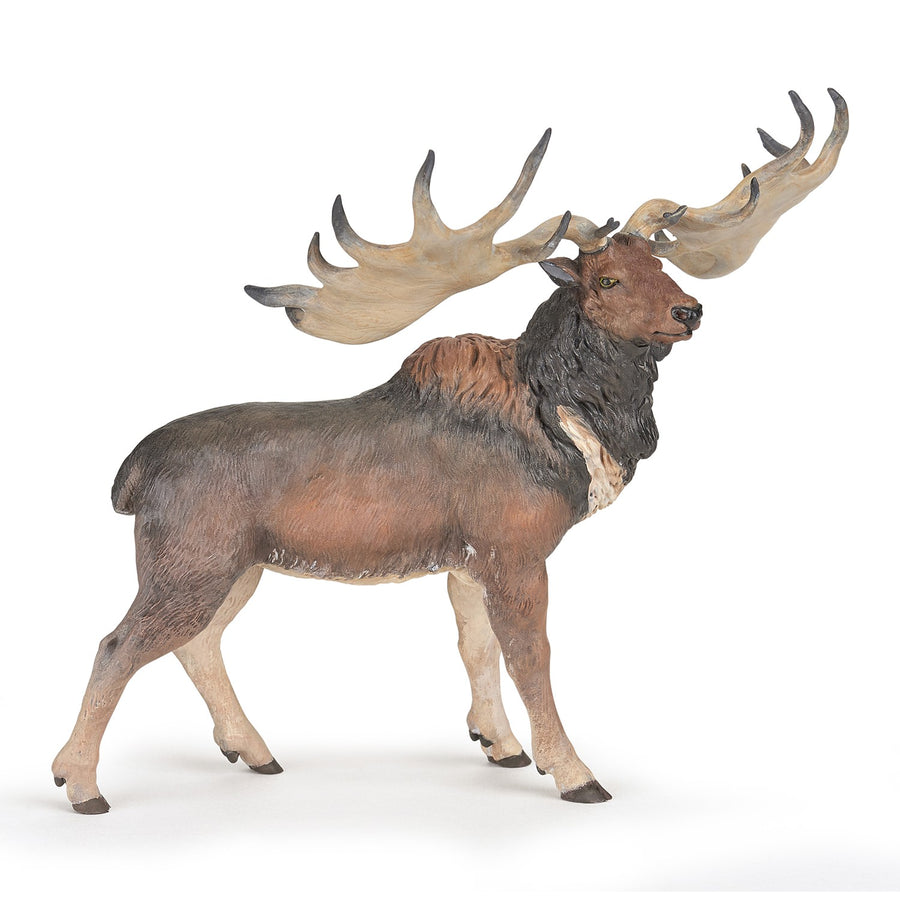 Figurine Mégalocéros Papo en PVC, thème préhistorique, Collection Dinosaures, jouet éducatif idéal pour enfants et collectionneurs