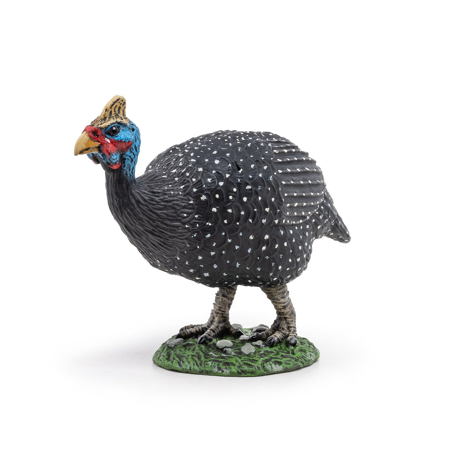 Figurine Pintade Papo en PVC, thème basse-cour, Collection Vie à la ferme, jouet éducatif idéal pour enfants et collectionneurs