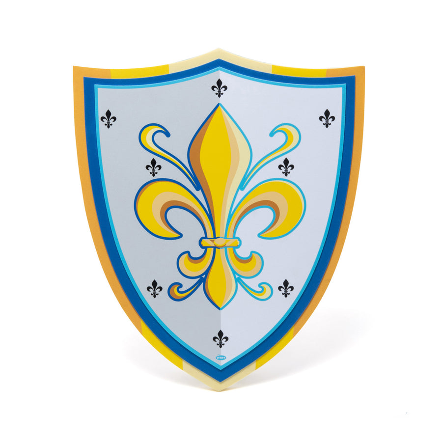 Bouclier Fleur de Lys Papo en MOUSSE EVA, Adaptée aux enfants, jouet éducatif idéal pour enfants