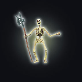 Squelette phosphorescent Papo en PVC, Collection Fantastique, jouet éducatif idéal pour enfants et collectionneurs