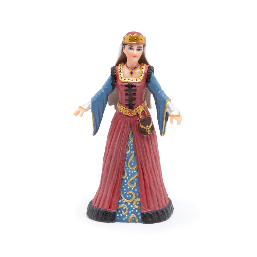 Reine médiévale Papo en PVC, Collection Médiéval, jouet éducatif idéal pour enfants et collectionneurs