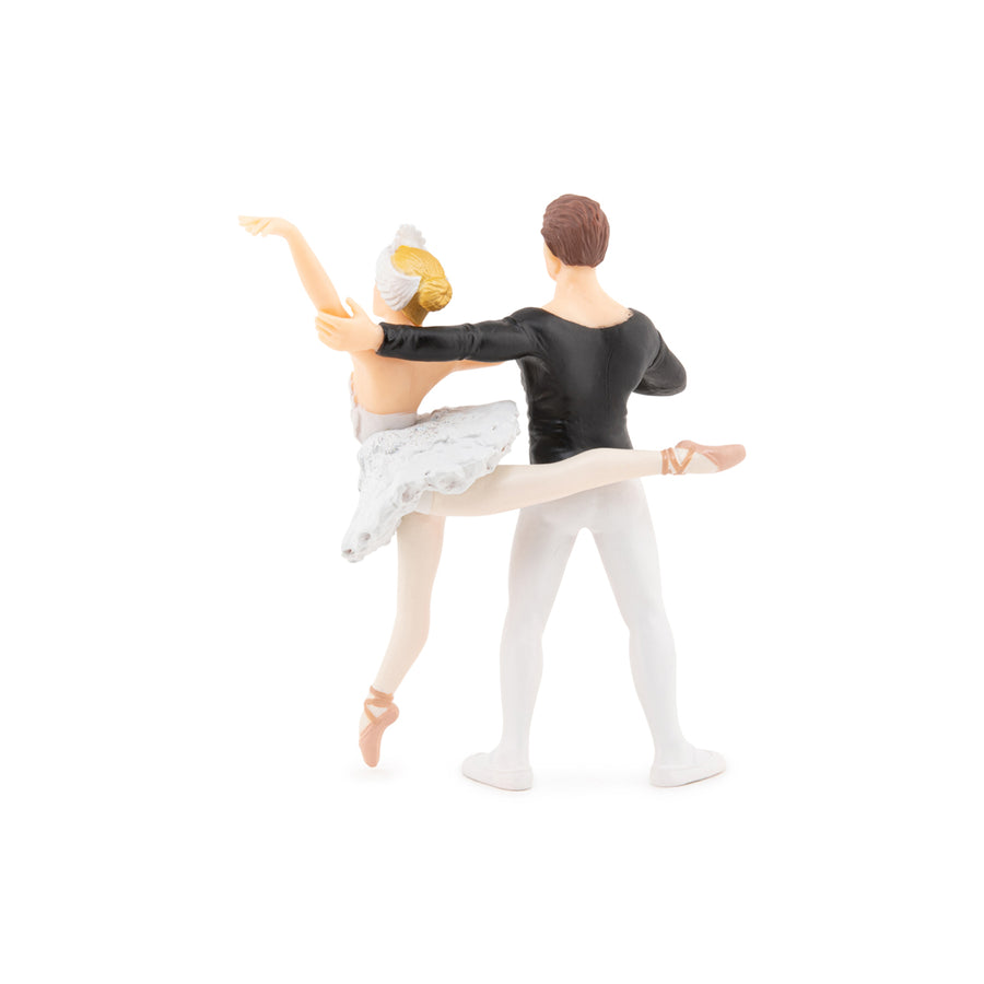 Ballerine et son danseur Papo en PVC, Collection Monde enchanté, jouet éducatif idéal pour enfants