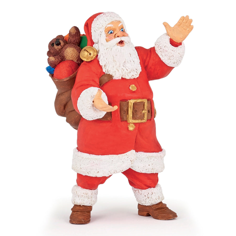 Père Noël Papo en PVC, Collection Monde enchanté, jouet éducatif idéal pour enfants