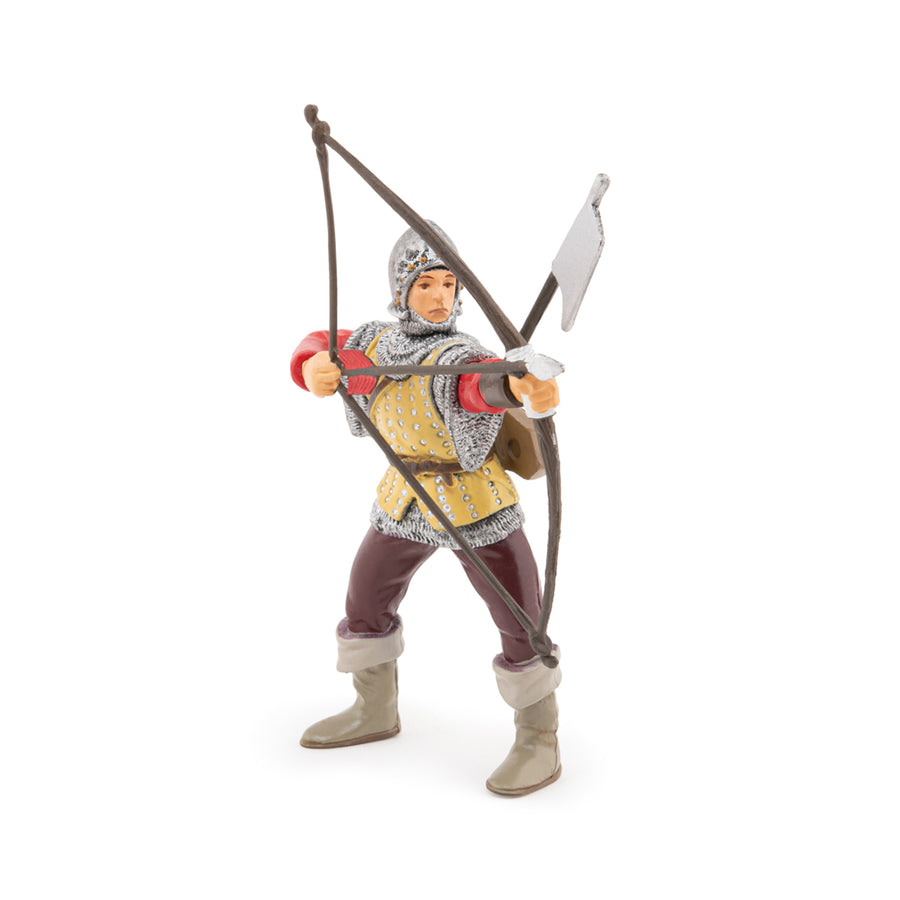 Archer rouge Papo en PVC, Collection Médiéval, jouet éducatif idéal pour enfants et collectionneurs