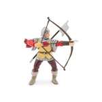Archer rouge Papo en PVC, Collection Médiéval, jouet éducatif idéal pour enfants et collectionneurs