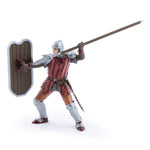 Chevalier au javelot Papo en PVC, Collection Médiéval, jouet éducatif idéal pour enfants et collectionneurs