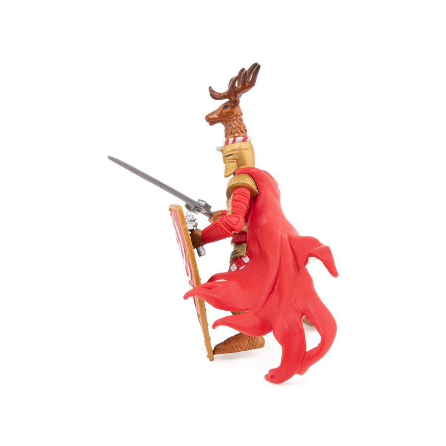 Maître des armes cimier cerf Papo en PVC, Collection Médiéval, jouet éducatif idéal pour enfants et collectionneurs