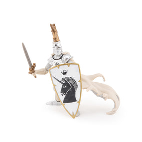 Maître des armes cimier licorne Papo en PVC, Collection Médiéval, jouet éducatif idéal pour enfants et collectionneurs