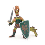 Maître des armes cimier dragon Papo en PVC, Collection Médiéval, jouet éducatif idéal pour enfants et collectionneurs