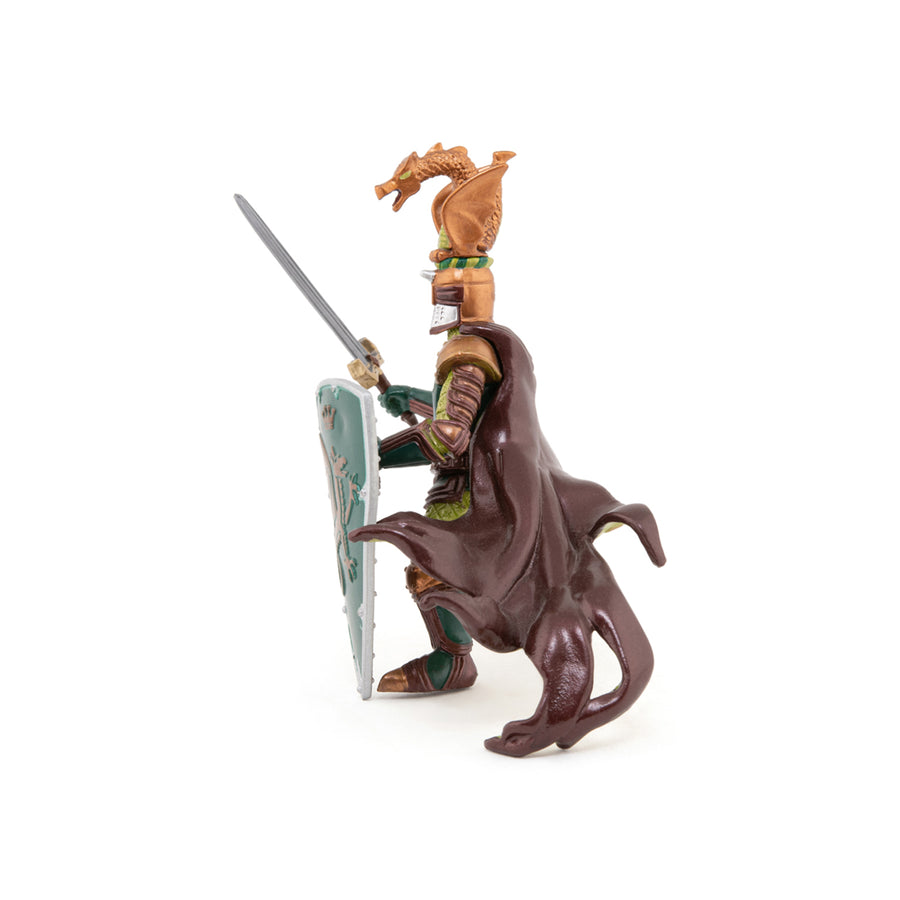 Maître des armes cimier dragon Papo en PVC, Collection Médiéval, jouet éducatif idéal pour enfants et collectionneurs