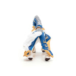 Cheval du roi Arthur bleu Papo en PVC, Collection Médiéval, jouet éducatif idéal pour enfants et collectionneurs