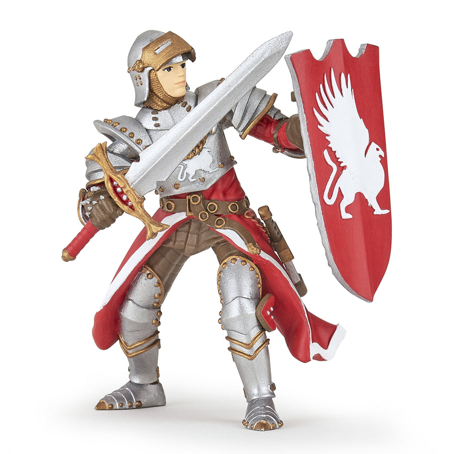 Chevalier griffon Papo en PVC, Collection Médiéval, jouet éducatif idéal pour enfants et collectionneurs