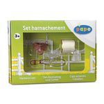 Coffret harnachement Papo en PVC, Collection chevaux, jouet éducatif idéal pour enfants et collectionneurs