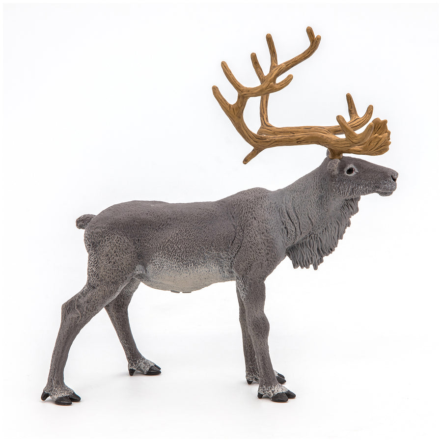 Figurine Renne Papo en PVC, thème forêt, Collection Animaux sauvages, jouet éducatif idéal pour enfants et collectionneurs