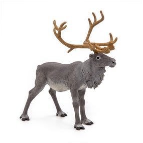 Figurine Renne Papo en PVC, thème forêt, Collection Animaux sauvages, jouet éducatif idéal pour enfants et collectionneurs