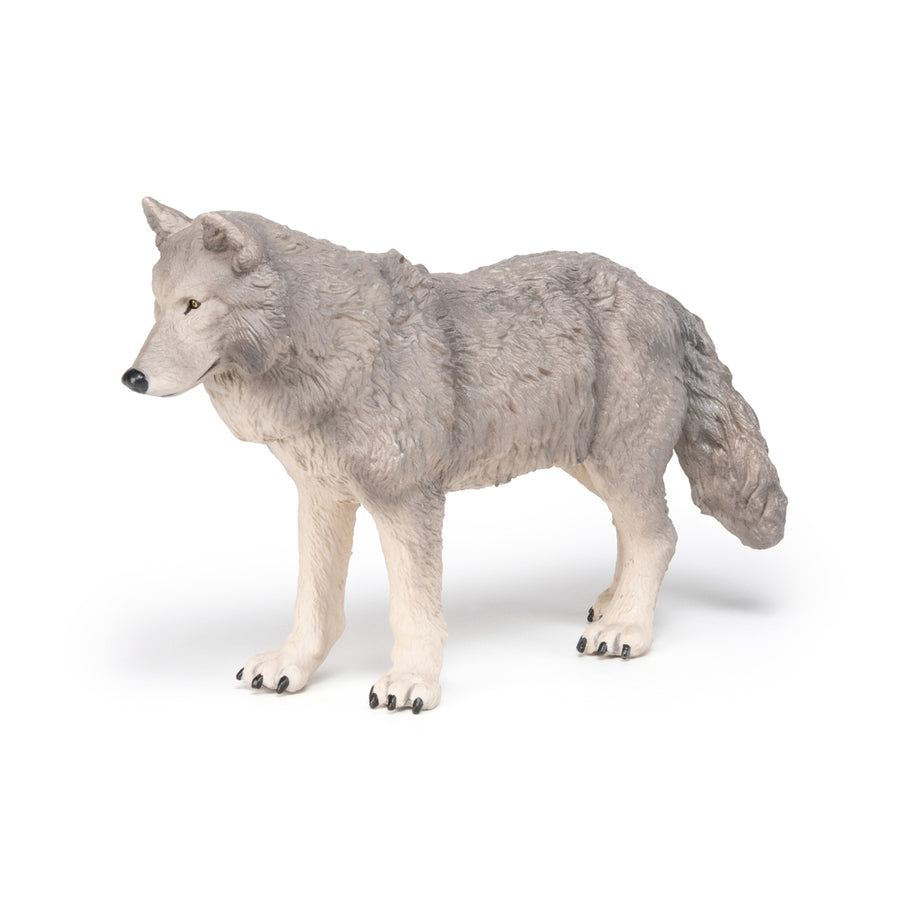 Grand loup Papo en PVC, Collection figurines géantes, jouet éducatif idéal pour enfants