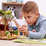 Figurine Antilope oryx Papo en PVC, thème savane, Collection Animaux sauvages, jouet éducatif idéal pour enfants et collectionneurs