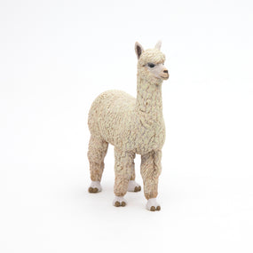 Alpaga Papo en PVC, Collection Animaux sauvages, jouet éducatif idéal pour enfants et collectionneurs