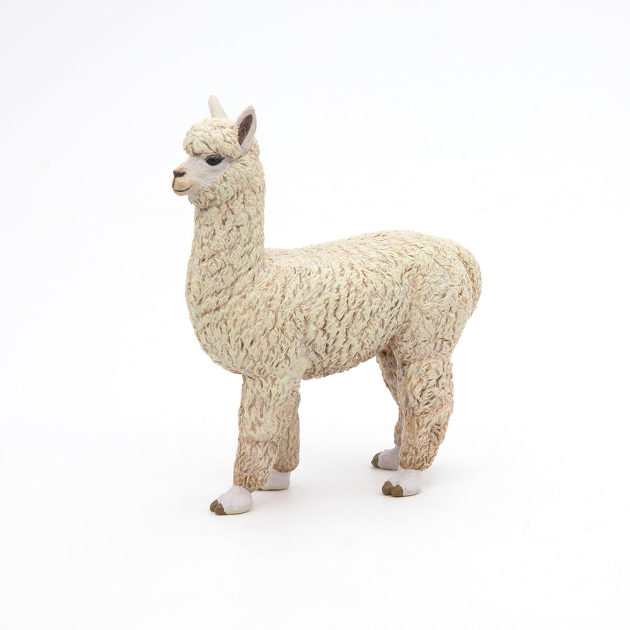 Alpaga Papo en PVC, Collection Animaux sauvages, jouet éducatif idéal pour enfants et collectionneurs