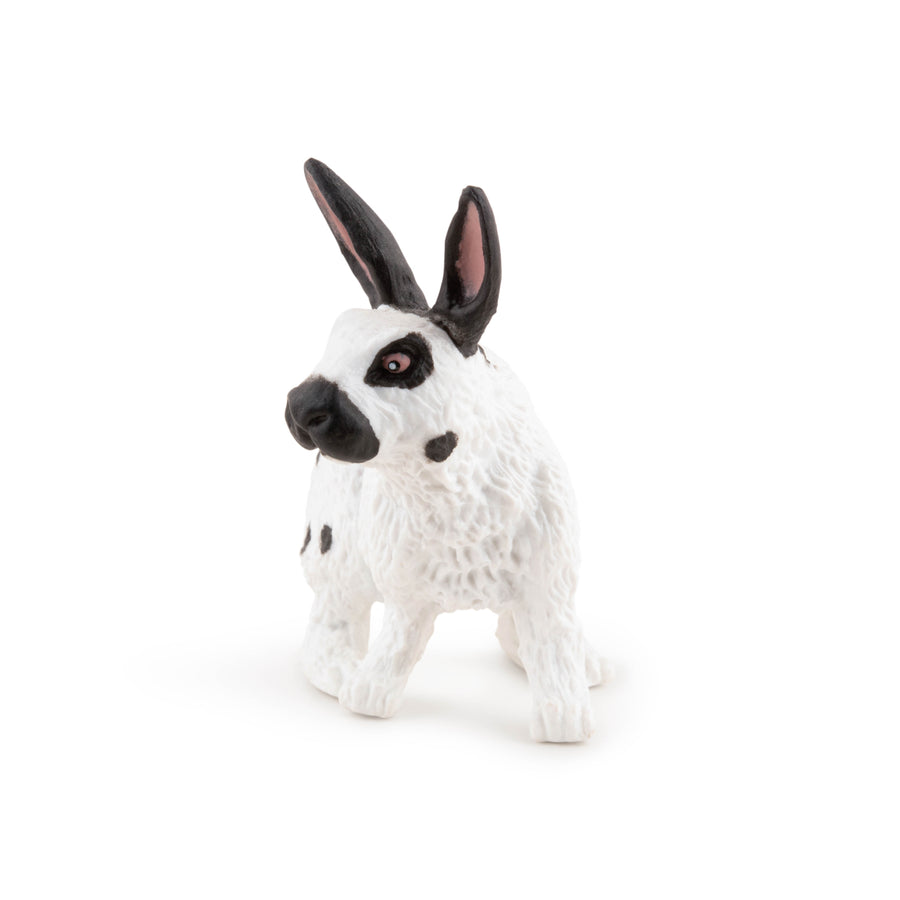 Figurine Lapin papillon Papo en PVC, thème basse-cour, Collection Vie à la ferme, jouet éducatif idéal pour enfants et collectionneurs
