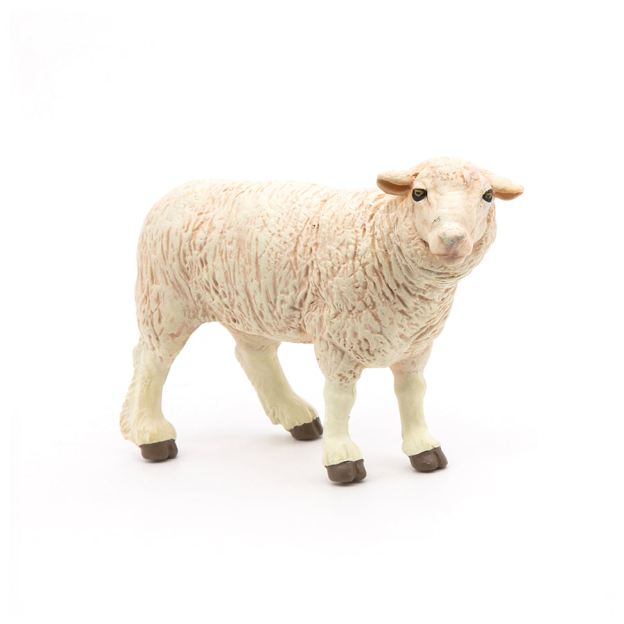 Brebis Papo en PVC, Collection Vie à la ferme, jouet éducatif idéal pour enfants et collectionneurs