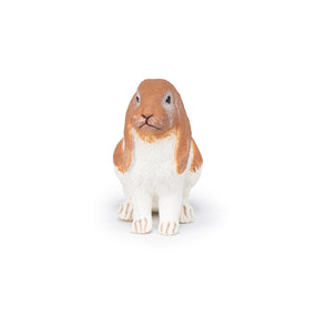 Figurine Lapin bélier Papo en PVC, thème basse-cour, Collection Vie à la ferme, jouet éducatif idéal pour enfants et collectionneurs