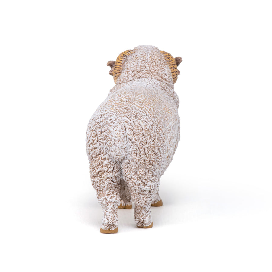 Mouton Mérinos Papo en PVC, Collection Vie à la ferme, jouet éducatif idéal pour enfants et collectionneurs