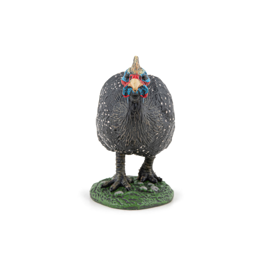 Figurine Pintade Papo en PVC, thème basse-cour, Collection Vie à la ferme, jouet éducatif idéal pour enfants et collectionneurs