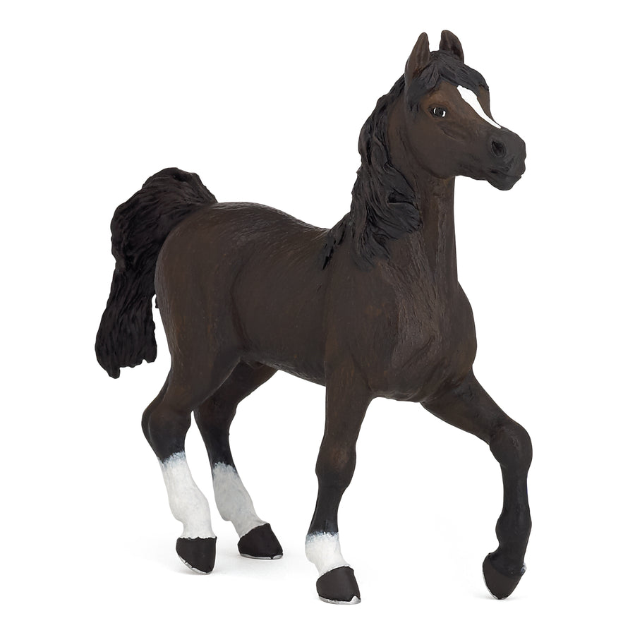 Cheval arabe Papo en PVC, Collection chevaux, jouet éducatif idéal pour enfants et collectionneurs