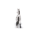Cheval appaloosa noir Papo en PVC, Collection chevaux, jouet éducatif idéal pour enfants et collectionneurs