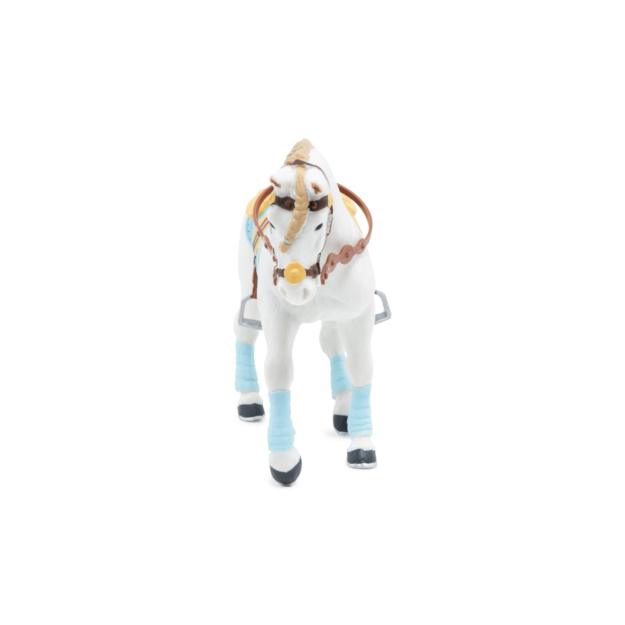 Figurine Cheval de la cavalière fashion bleue Papo en PVC, Collection chevaux, jouet éducatif idéal pour enfants et collectionneurs