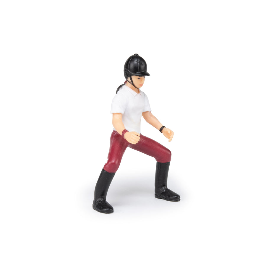 Figurine Jeune cavalière Papo en PVC, Collection chevaux, jouet éducatif idéal pour enfants et collectionneurs