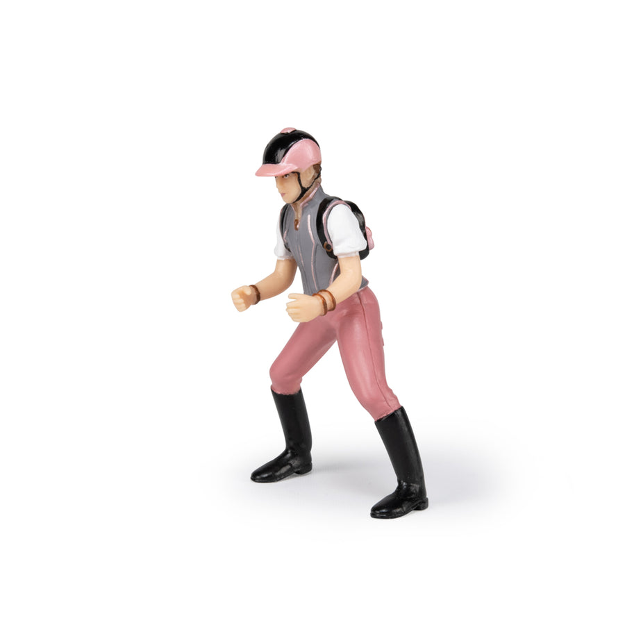 Figurine Jeune cavalière fashion Papo en PVC, Collection chevaux, jouet éducatif idéal pour enfants et collectionneurs