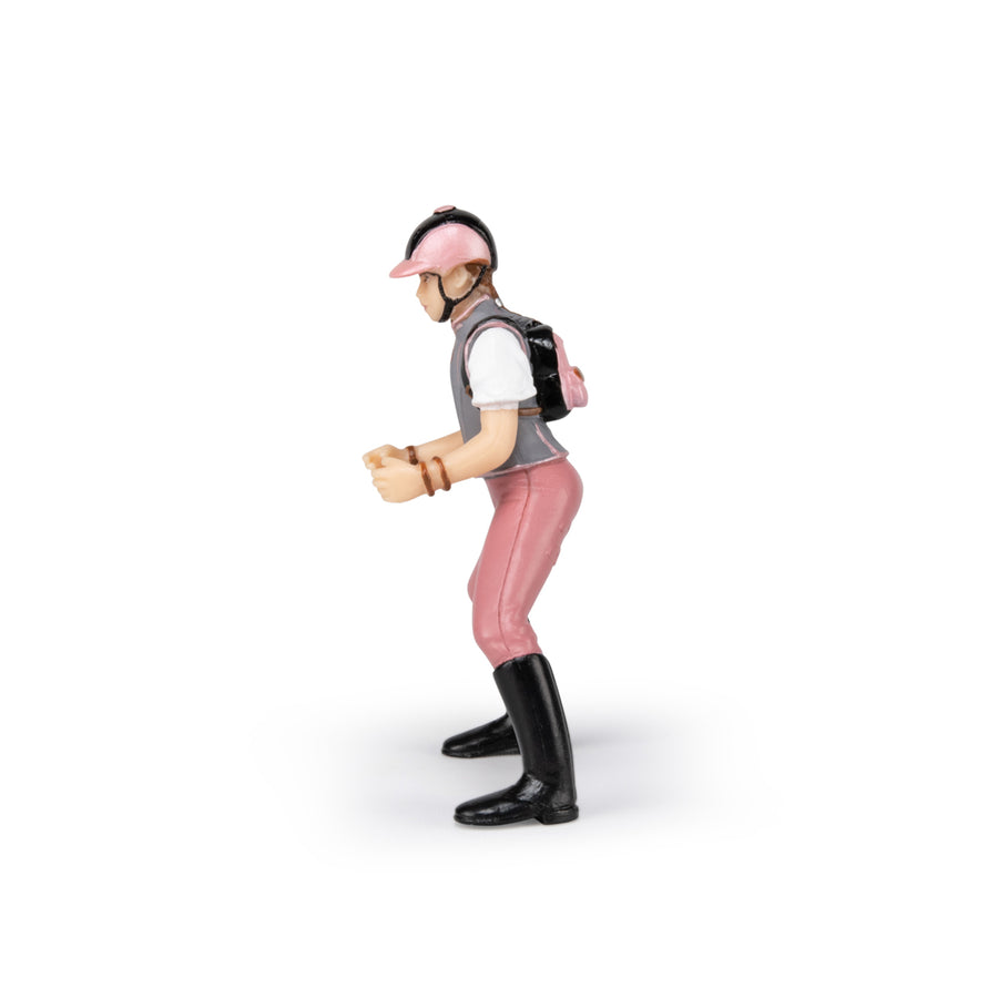 Figurine Jeune cavalière fashion Papo en PVC, Collection chevaux, jouet éducatif idéal pour enfants et collectionneurs