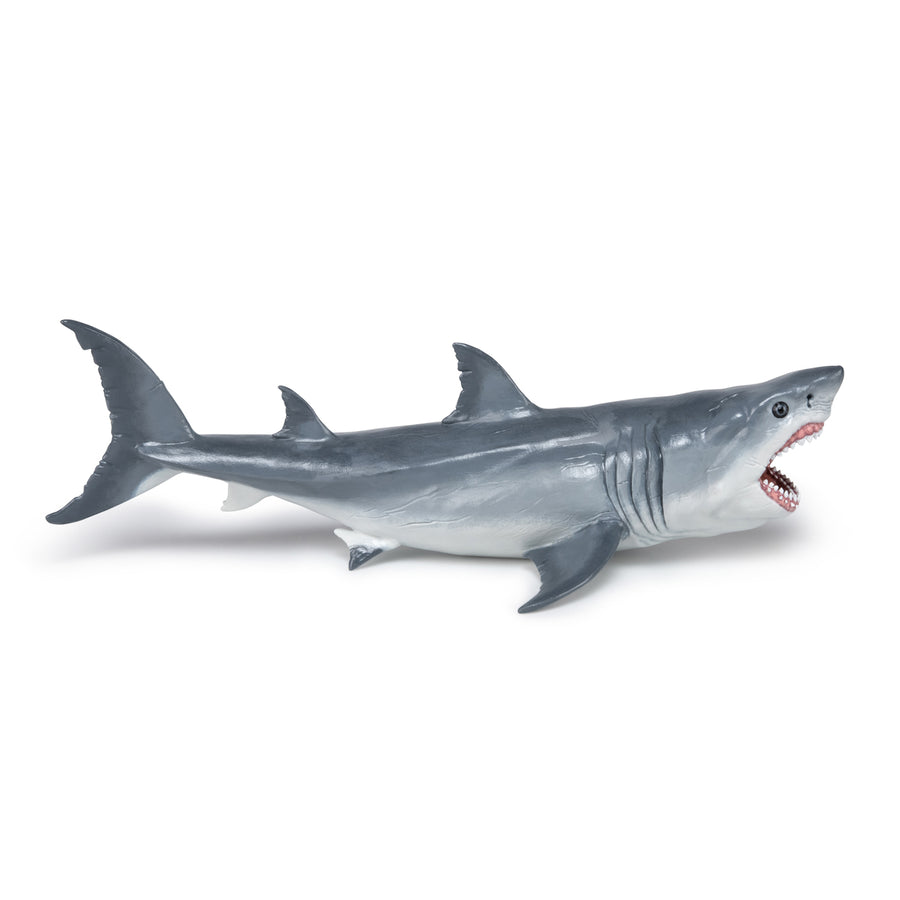 Figurine Mégalodon Papo en PVC, thème préhistorique, Collection Dinosaures, jouet éducatif idéal pour enfants et collectionneurs